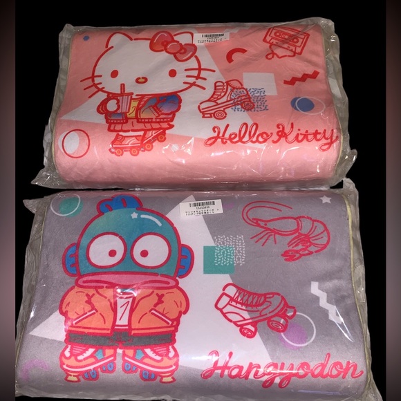 New Rare Kawaii Sanrio Hangyodon 90’s Retro Scene Memory Foam Curved Pilllow - Picture 4 of 5